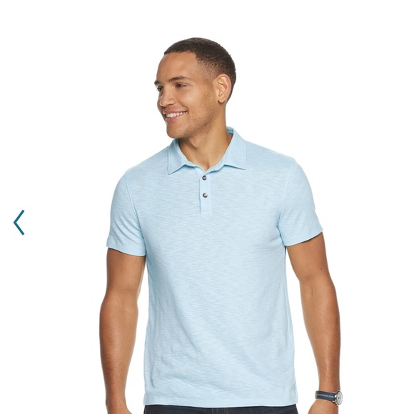 Men’s APT 9 MEN  POLO SHIRT Grey - Picture 4 of 4